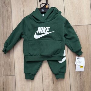 Nike Kids Forest Green Hoodie and Joggers Set